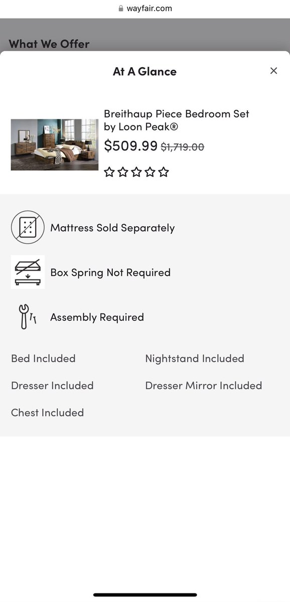 Mz_PLuscious's tweet photo. After calling @Wayfair to confirm this listing was not a scam. It indeed was which I found out after ordering. https://t.co/Vgp7BfwZ2g