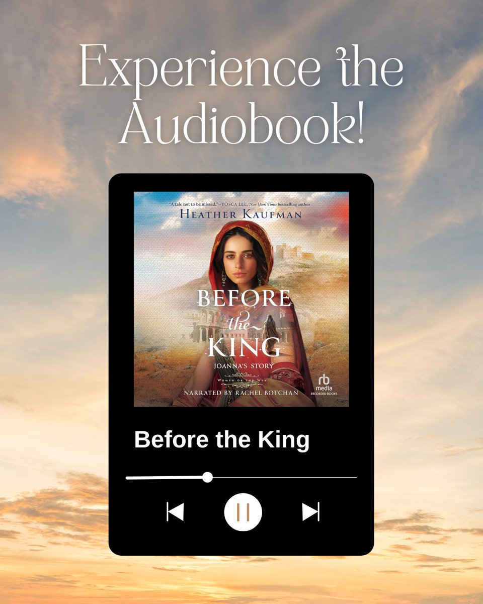 While I haven’t heard the audiobook, I LOVED reading this book and highly recommend it!
<a href="/hmkstories/">Heather M. Kaufman</a> @bethanyhousefiction #beforetheking #womenoftheway #bphfiction