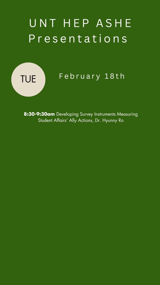 Check out our UNT faculty-led presentations at the ACPA annual convention this year ✨ We hope to see you there!