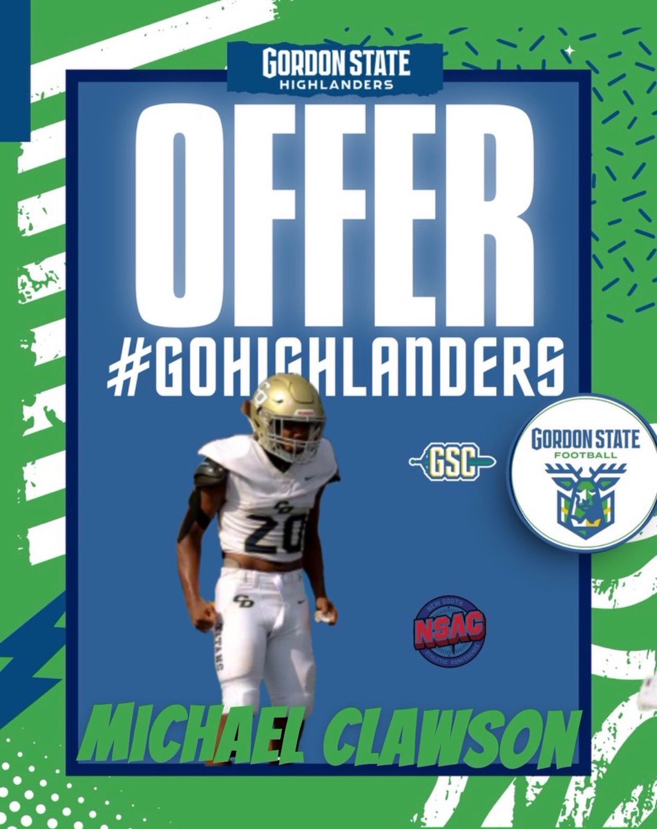 1st offer from Gordon State 🔵🟢<a href="/QuisenberryOmar/">Omar ( Coach Quiz) Quisenberry</a> 
@gscfootball @coachcmcleod
