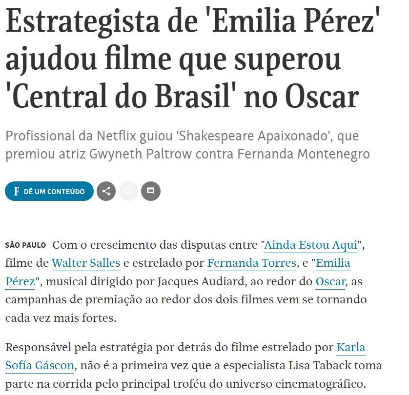 larueevers's tweet photo. @may_3ms @folha Até para o Oscar existe cortina de fumaça. E o que acho engraçado é q a própria mídia expõe isso. Ganha quem paga os pedágios devidos ( financeiro e político).São os marqueteiros do Oscar. Não existe inocência nesse meio... nunca existiu. Tem até almoço com os jurados... https://t.co/fFLwrcN19r