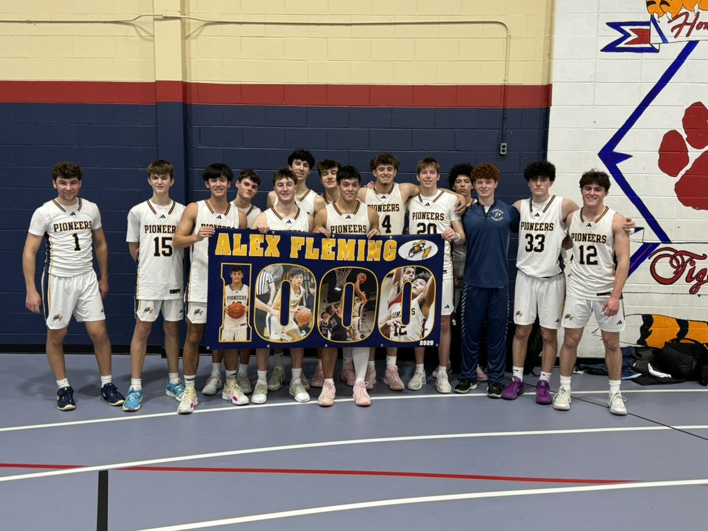 Congratulations to Alex Fleming on his 1000th point today! Amazing accomplishment!