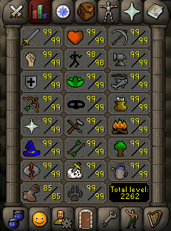 Tomarook_RS's tweet photo. 99 Smithing - 2 left until max :) #osrs https://t.co/6mzBBpBBaQ