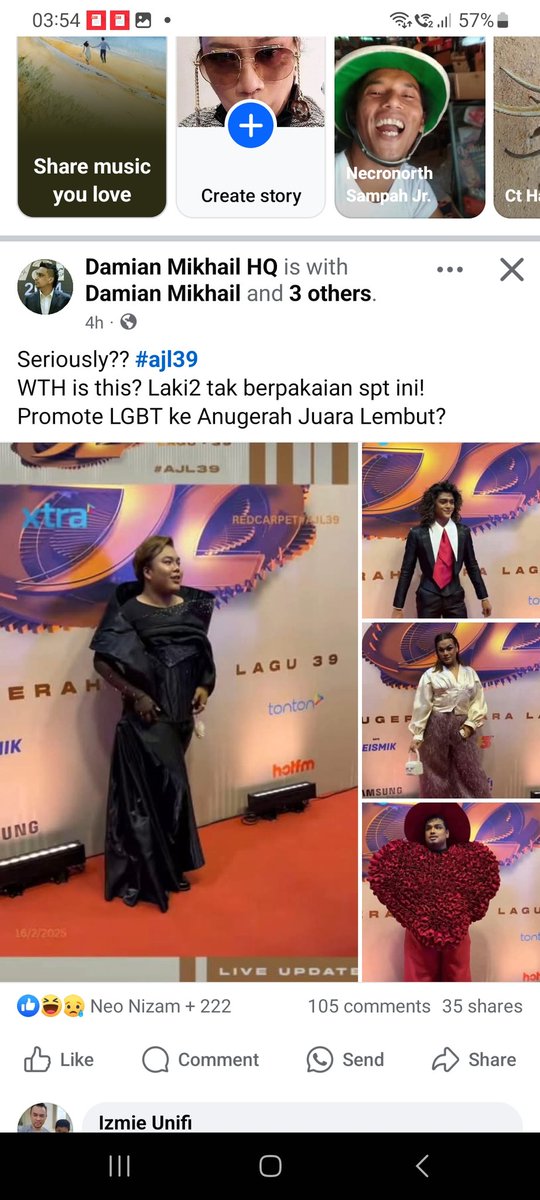BUTOHHHH! ANUGERAH JUBORRRR LOHONG! KESIANNNN! ARTIS LEGEND SEKOR TAK NAMPAK KAT SHOW NAJISSS NI ! YG SEMAK RED CARPET BE BAPOKKK TADAH JUBORRRR? SUMBATTTT JER DEMI RATINGS TERSIALLL! GTHHHHH PUIIII 🖕🖕🖕🖕🖕🖕🖕🖕🖕🖕🖕