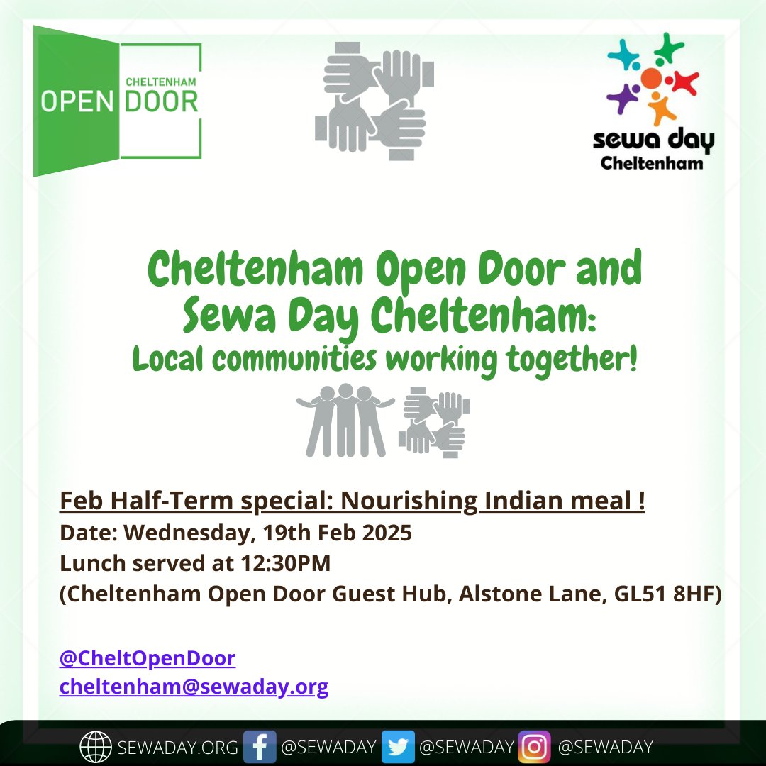 <a href="/CheltOpenDoor/">Cheltenham Open Door</a>  and <a href="/sewaday/">Sewa Day</a> at Cheltenham working together!!!!
