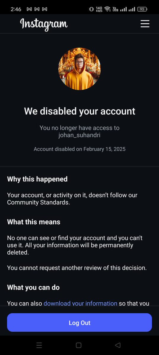 Dear <a href="/instagram/">Instagram</a> <a href="/Meta/">Meta</a> <a href="/facebook/">Facebook</a> you guys will never be as successful as <a href="/tiktok_us/">TikTok US</a> why I don't share any bad content and my account been removed permanently you guys kicked out new creator while tiktok create new creator I believe you guys will be left out soon.