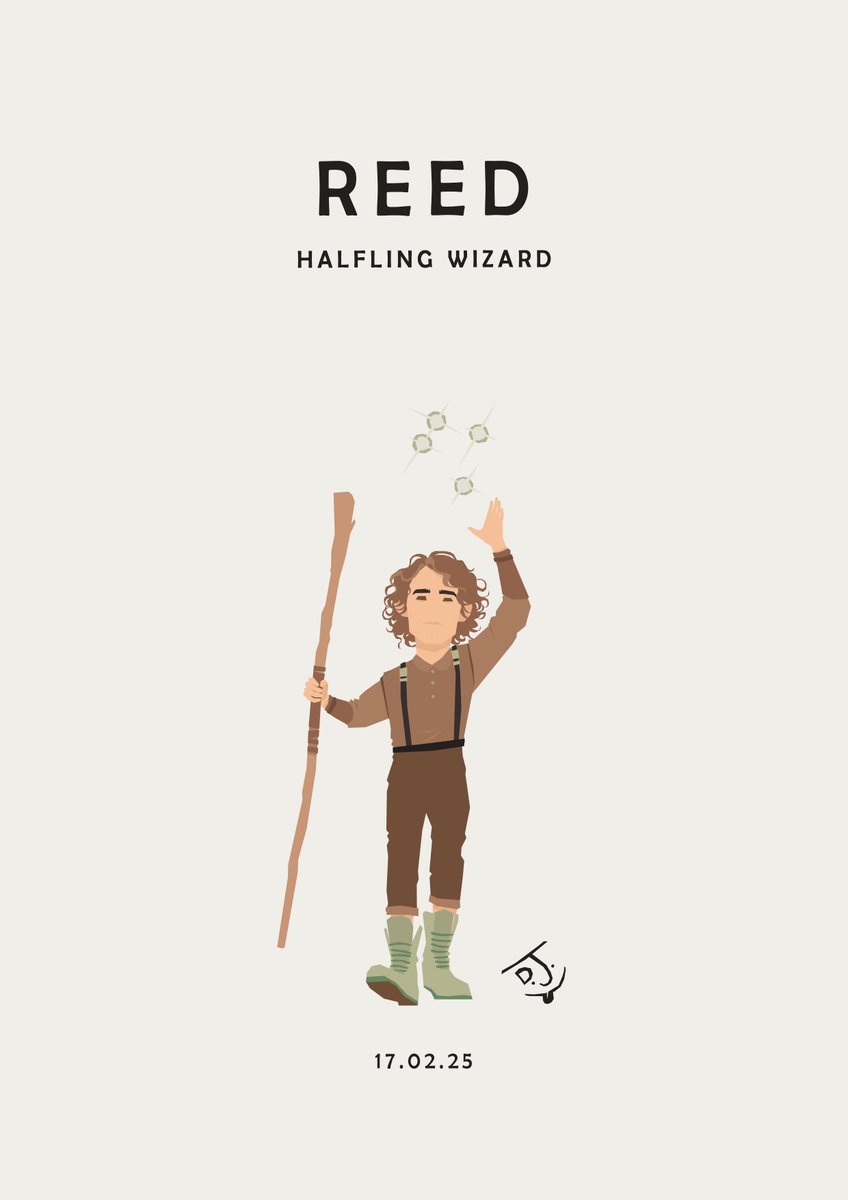 Sketchgoblin's tweet image. Reed Emberkettle grew up in a quiet halfling village, but his restless mind craved more than simple comforts. Fascinated by magic, he devoured every scrap of knowledge he could find, practicing spells by candlelight long after his chores were done.
#DnD #Halfling #Wizard