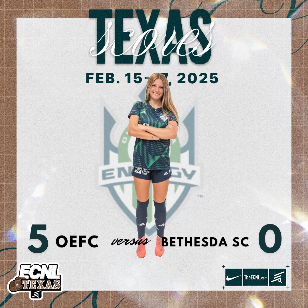 OEFC 07 / 06 Girls ECNL - 2025 - 26 (@oefc07_06gecnl) on Twitter photo Early morning with bitterly cold temps!🥶
5-0 WIN
🔥DEFENSIVE SHUTOUT
🅰️🅰️⚽️ <a href="/HelenOlszewski5/">Helen Olszewski</a>
⚽️⚽️ <a href="/presleymboyd/">Presley Boyd</a>
⚽️ <a href="/MollyKShep12/">Molly Shepherd</a>
⚽️ Julia McBride
🅰️ <a href="/LydiaViets/">Lydia Viets</a>
<a href="/OEFCGirlsECNL/">Oklahoma Energy FC Girls ECNL</a>
#oefcproud Early morning with bitterly cold temps!🥶
5-0 WIN
🔥DEFENSIVE SHUTOUT
🅰️🅰️⚽️ <a href="/HelenOlszewski5/">Helen Olszewski</a>
⚽️⚽️ <a href="/presleymboyd/">Presley Boyd</a>
⚽️ <a href="/MollyKShep12/">Molly Shepherd</a>
⚽️ Julia McBride
🅰️ <a href="/LydiaViets/">Lydia Viets</a>
<a href="/OEFCGirlsECNL/">Oklahoma Energy FC Girls ECNL</a>
#oefcproud