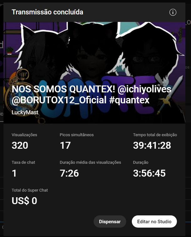 LuckyMast2's tweet photo. Muito Obg a Todos que Compareceram a esse Momento Maravilhoso e Espero que de tudo certo daqui pra Frente @quantexvt #quantex #Vtubers https://t.co/zfhSQRKF6O