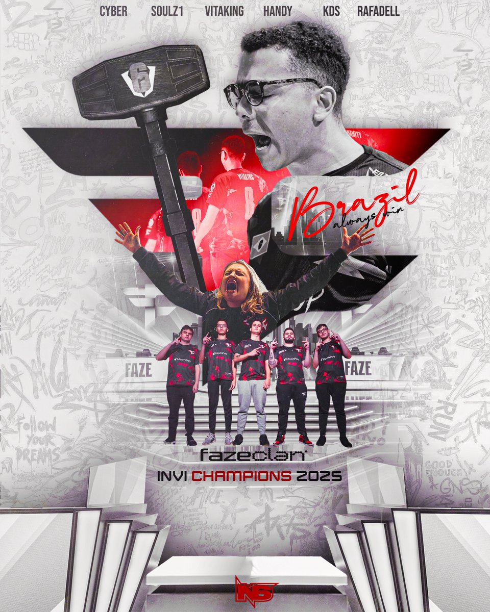 🔴🇧🇷 FAZE CLAN CAMPEÃ DO SIX INVITATIONAL 2025

A <a href="/FaZeEsports/">FaZe Esports</a> vence a <a href="/TeamBDS/">Team BDS</a> na Grande Final do Six Invitational Boston 2025, conquistando o primeiro título do SI da ORG e o terceiro Six Invitational do Brasil.

A HISTÓRIA FOI FEITA, O BRASIL É O PAÍS DO SIEGE!