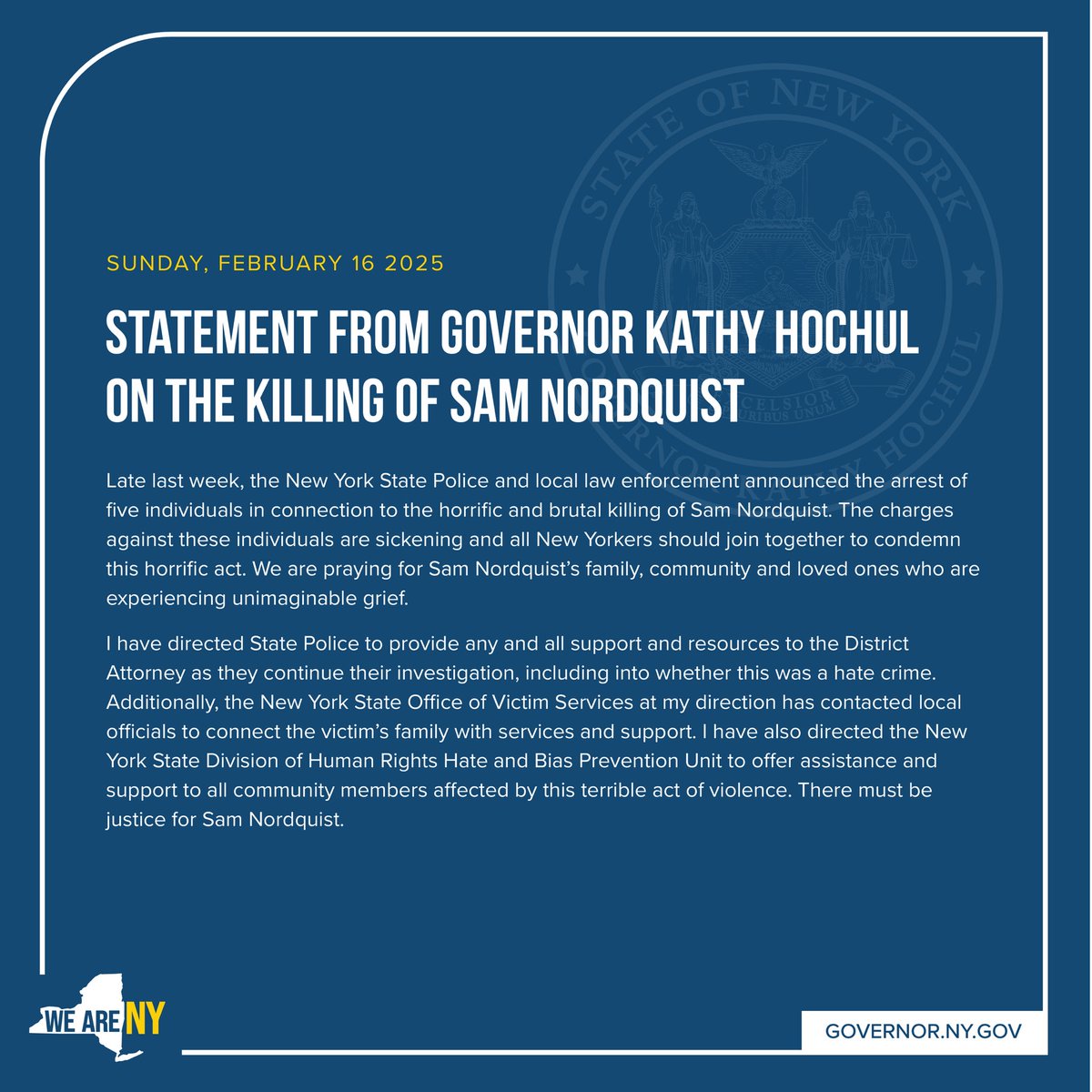 There must be justice for Sam Nordquist.