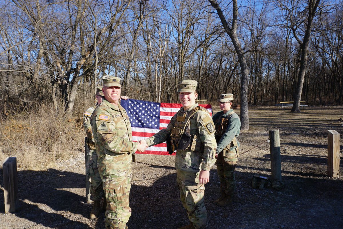 UNLArmyROTC's tweet photo. Big congratulations to Cadets Bima, Stolzer, Hadaway, and Augustin! Last week and this week, the contracted into Army ROTC and are now officially part of the BRB family. 👏 https://t.co/tvBevvlZEU