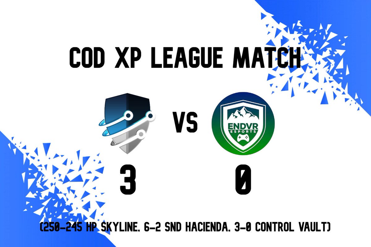 No Style Esports (@nostyleesports) on Twitter photo Commanding win, 3-0 against <a href="/EndvrEsportsGG/">Endeavor Esports</a>. We move to 4-2 in <a href="/XP_Leagues/">XP League</a> 👏🔥
👑 <a href="/NefariousFPS/">Nefarious</a>
👑 <a href="/Flyking_I/">Fly</a>
👑 <a href="/_Picozzi_/">🦍</a>
👑 <a href="/AcidicJonny/">Jonny/Acidic</a>
💰Sponsor: <a href="/bryanpenguin1/">CLY risotto</a> Commanding win, 3-0 against <a href="/EndvrEsportsGG/">Endeavor Esports</a>. We move to 4-2 in <a href="/XP_Leagues/">XP League</a> 👏🔥
👑 <a href="/NefariousFPS/">Nefarious</a>
👑 <a href="/Flyking_I/">Fly</a>
👑 <a href="/_Picozzi_/">🦍</a>
👑 <a href="/AcidicJonny/">Jonny/Acidic</a>
💰Sponsor: <a href="/bryanpenguin1/">CLY risotto</a>