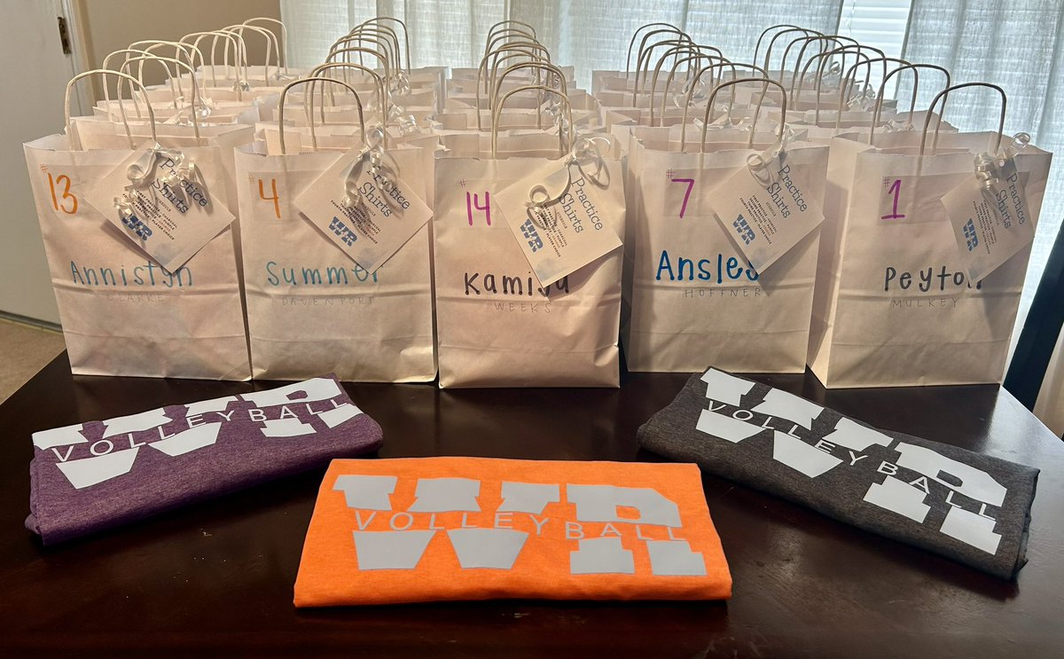 WRMS Volleyball 🩵’s <a href="/Htcsportsdzine/">HTCSPORTS and DESIGN</a>! Super excited about our practice shirts for this year! <a href="/RSSNCAthletics/">Rowan-Salisbury Schools Athletics</a>