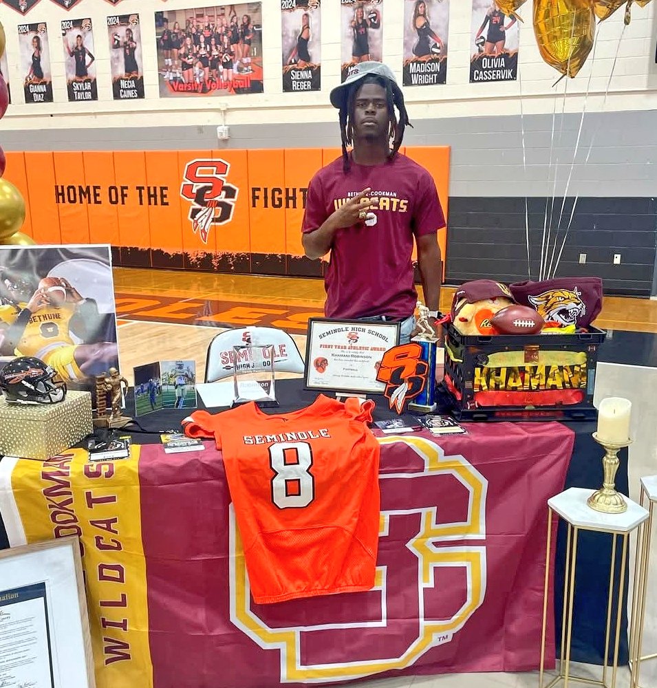 Khamani Robinson (ATH) from Seminole High School ~ Sanford FL signed with Bethune-Cookman