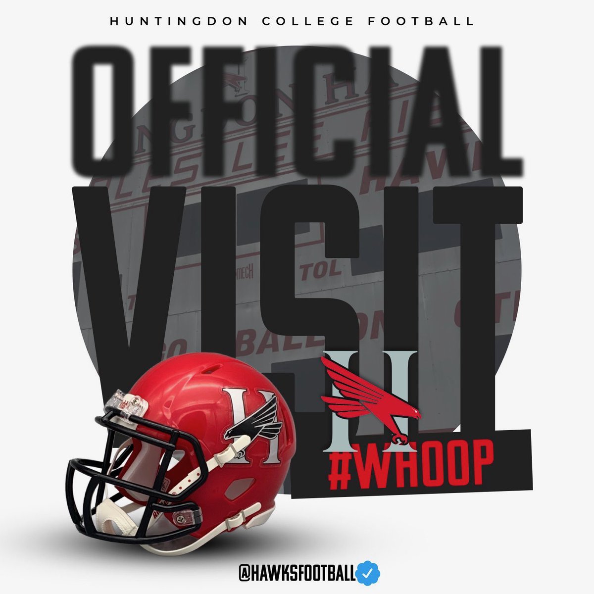 Excited to be taking my first official visit to Huntingdon on February 17th #WHOOP