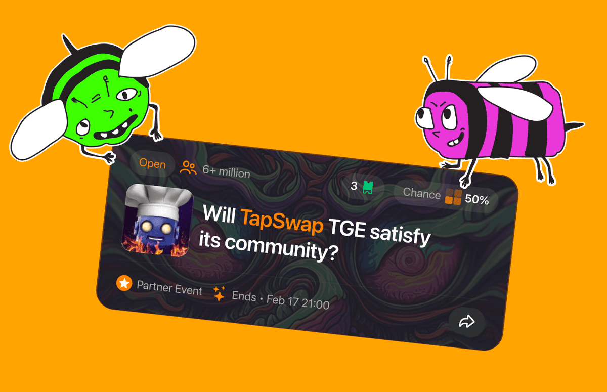 buzzit_public's tweet photo. New Buzz! TapSwap TGE is just around the corner, and we’ve got a partnered Q from @s0meone_u_know — will the community like what’s coming?

No sidelines here. Hop into Buzzit, make your choice, and let’s see where the crowd stands! https://t.co/Pxy1znWfYP https://t.co/xrBwzGCvE7