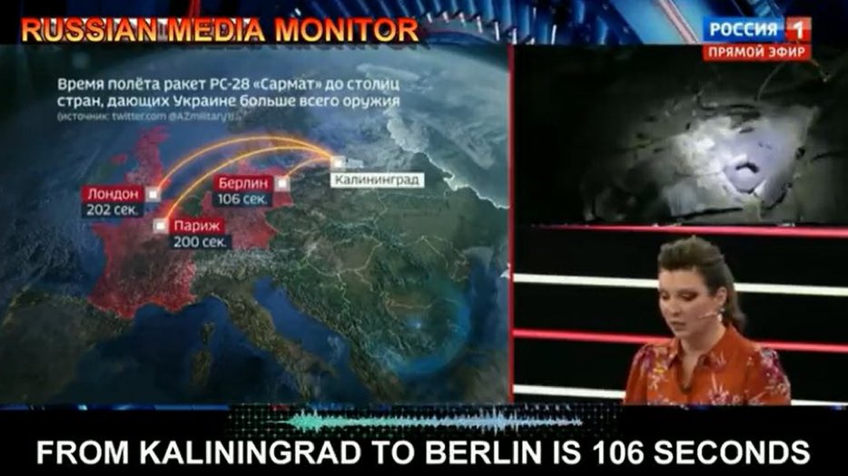 Von AfD-Unterstützern erreicht mich nach dem Interview mit Alice Weidel die empörte Frage, wann Russland uns mit Krieg gedroht habe. Daher hier eine kleine Auswahl:

🇷🇺„Sollen wir eine 2. Front eröffnen und gegen Deutschland zuschlagen?“
x.com/JuliaDavisNews…

🇷🇺„Raketen auf