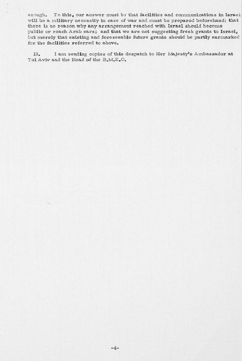 Secret British document from 1953—five years after Israel was created—lays out clearly how the European settler colony was set up as the strategic outpost of the Anglo-American empire in Middle East.  

🚨 "The defence of the Middle East will require facilities in Israel in peace
