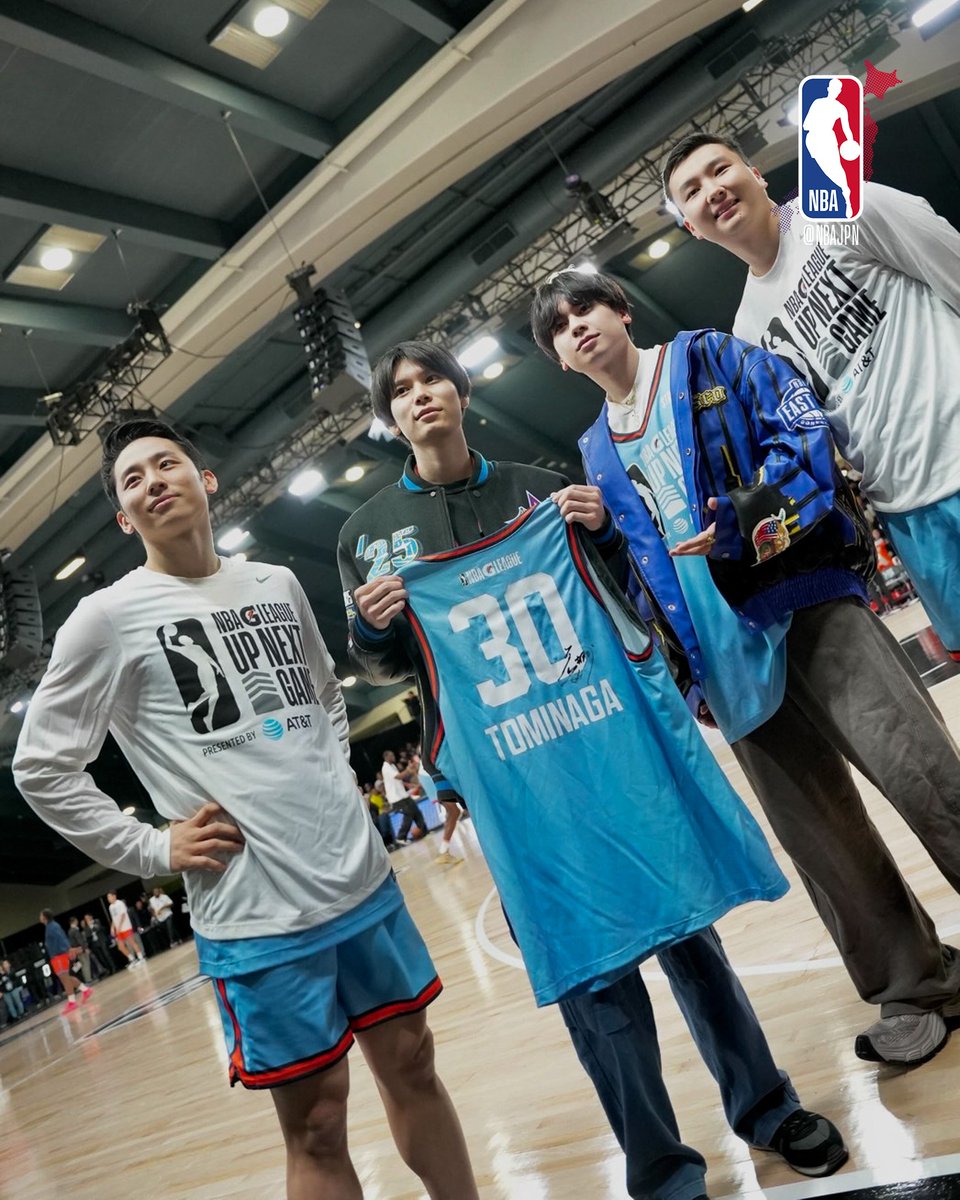 MANATOと萩原利久が試合直前の河村、富永と💪 #MANATOxASW #NBAAllStar