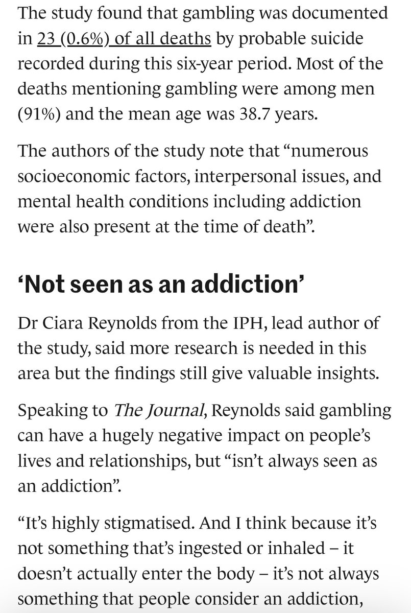StreetTreck's tweet photo. ♻️#Suicide n #gamblingaddiction: #Access 2 #betting #accounts #key 2 #prevention.
A #recentstudy found #gambling was #mentioned by #coroner when #investigating #number o #deaths by suicide🕊️
#socioeconomicfactors #MentalHealth🕊️ #stigma #StreetTreck🛤️
https://t.co/BNwj527Kos https://t.co/cG4kgDOarf