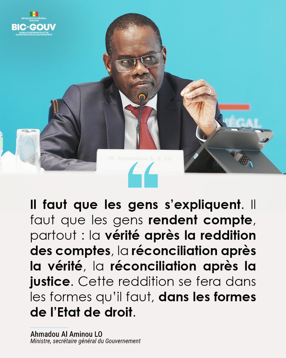 GouvernementSN's tweet photo. #Extraits: Le Ministre Secrétaire General du gouvernement était l’invité de l’émission Opinion sur la RTS1.
#BICGouv #GouvernementSN https://t.co/Wksp05BA7B