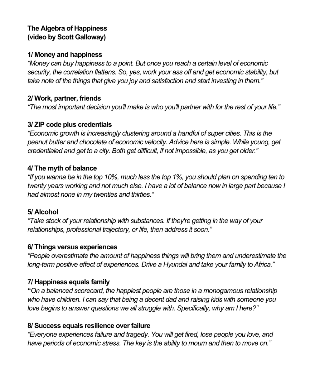 this is the most concise and actionable video on happiness i've ever seen