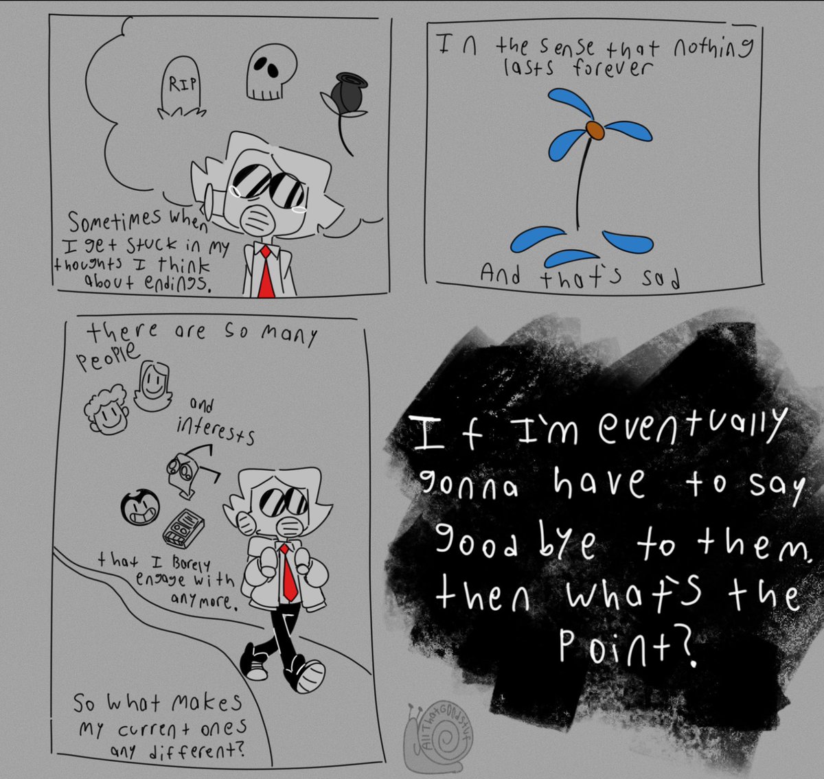 AllThatG00dStuf's tweet photo. Small vent comic about how I’ve been feeling lately
#ventcomic #ventart https://t.co/jDbS90voU1