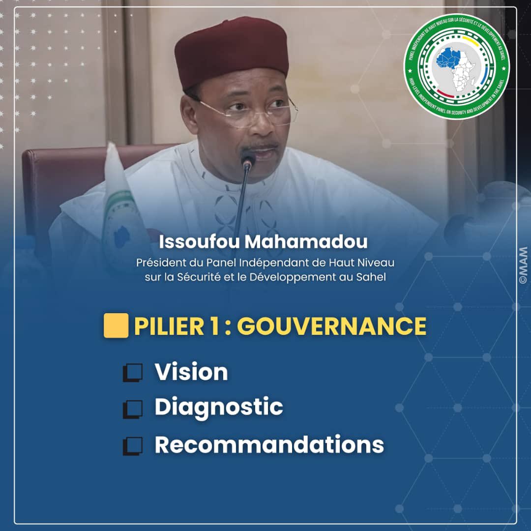 🟨 PILIER 1 : 𝗚𝗢𝗨𝗩𝗘𝗥𝗡𝗔𝗡𝗖𝗘

▪️ 𝗩𝗶𝘀𝗶𝗼𝗻

Un Sahel souverain et stable, doté d’institutions fortes, inclusives et adaptées aux réalités locales, garantissant la démocratie et la bonne gouvernance.

▪️ 𝗗𝗶𝗮𝗴𝗻𝗼𝘀𝘁𝗶𝗰

📌 "Les défis auxquels le Sahel Géopolitique