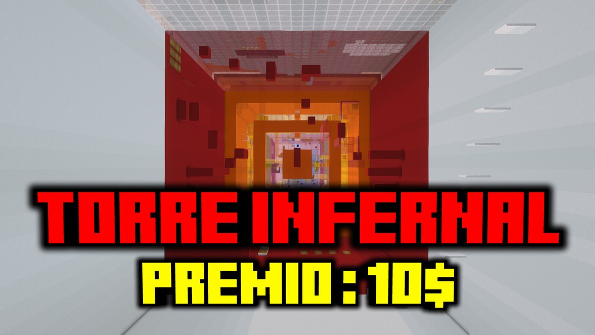 ⚡EVENTO DE MINECRAFT⚡

☠️TORRE INFERNAL DE PARKOUR☠️

💸PREMIO: 10$💸

❤️, 🔀, Comenta tu Nick y Completa el Formulario!