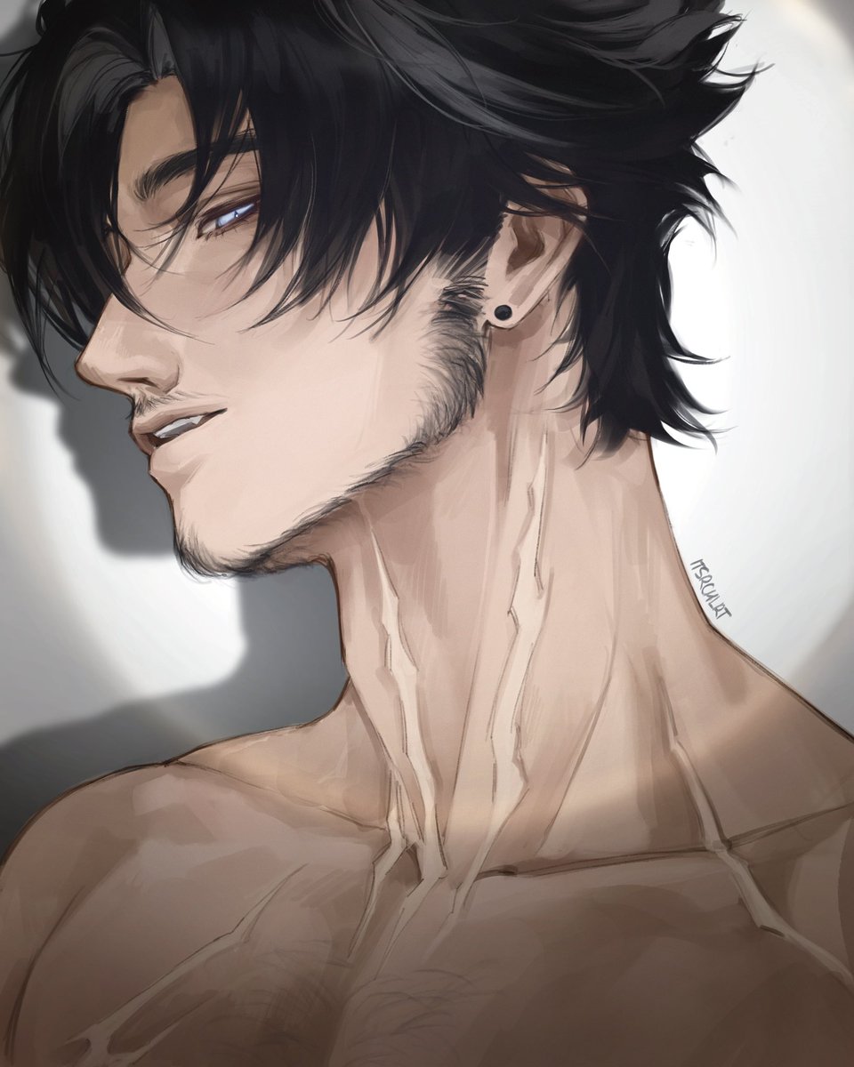 itsrchlrt's tweet photo. the sudden urge to draw Wrio neck appreciation~

#Wriothesley #GenshinImpact https://t.co/6CM7c2iToT
