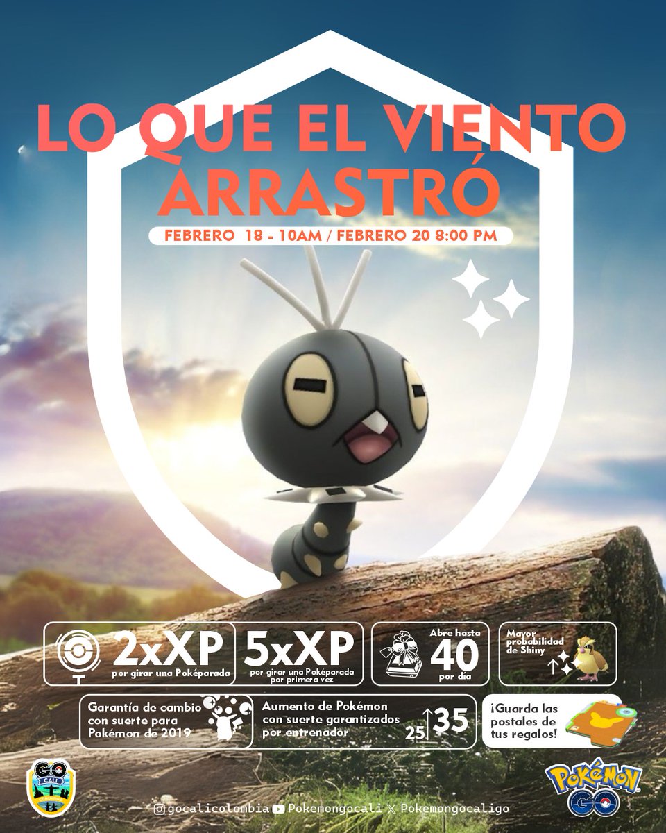 PokemonGoCaliGo's tweet image. #Scatterbug, #Spewpa  y  #Vivillon shinys debutan en #PokémonGO!

📨 Guarda las  postales  de Entrenadores de todo el mundo para conseguir  encuentros con Scatterbug.

Tendrás más probabilidades de  encontrar un Scatterbug shiny Eso sí, con un poco  de suerte! ✨

#Pokemon #cali