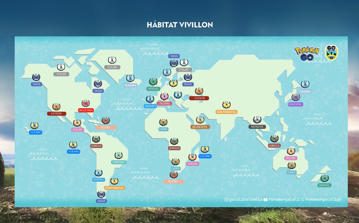 PokemonGoCaliGo's tweet image. #Scatterbug, #Spewpa  y  #Vivillon shinys debutan en #PokémonGO!

📨 Guarda las  postales  de Entrenadores de todo el mundo para conseguir  encuentros con Scatterbug.

Tendrás más probabilidades de  encontrar un Scatterbug shiny Eso sí, con un poco  de suerte! ✨

#Pokemon #cali