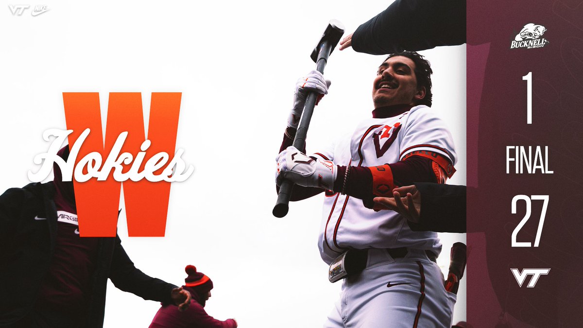 𝘽𝙊𝙊𝙈 💥🔨

#Hokies 🦃⚾️