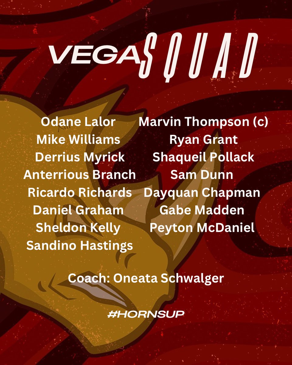 Vegas 9’s squad selection #HornsUp