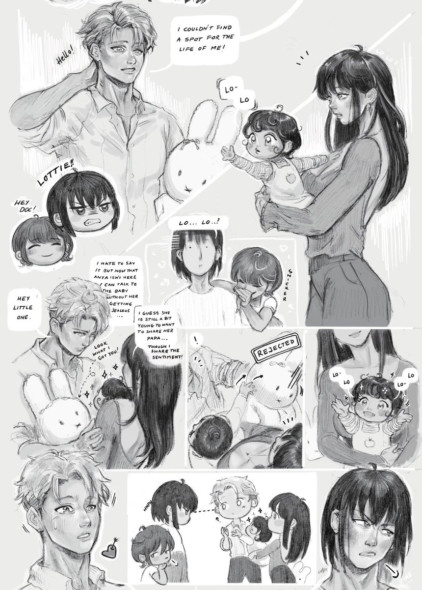 cherririceo's tweet photo. voilà et bon appétit! Yuri x Chloe baby shenanigans ft. beloved auntie and uncle #twiyor in a quick and sketchy style befitting for a sketchy family 🔎hope you like it and lmk if I should do more of this kind of love child au work 🙈 it was so much fun! #SPY_FAMILY https://t.co/YfssYZBbWY