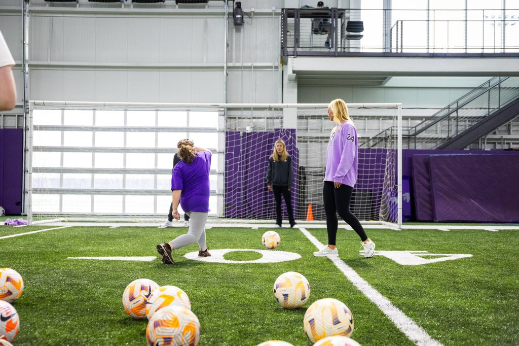 KStateSOC's tweet photo. Had a ball at this year’s #NGWSD Clinic and playing alongside future Wildcats 👌

Presented by @FurnitureMallKS https://t.co/E3HnuWvCUv