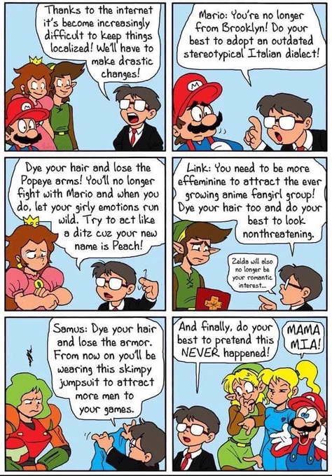 It's literally the Mario part from this comic 