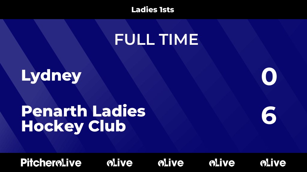 FULL TIME: Lydney 0 - 6 Penarth Ladies Hockey Club
#LYDPEN #Pitchero
penarthladieshockey.co.uk/teams/242945/m…
