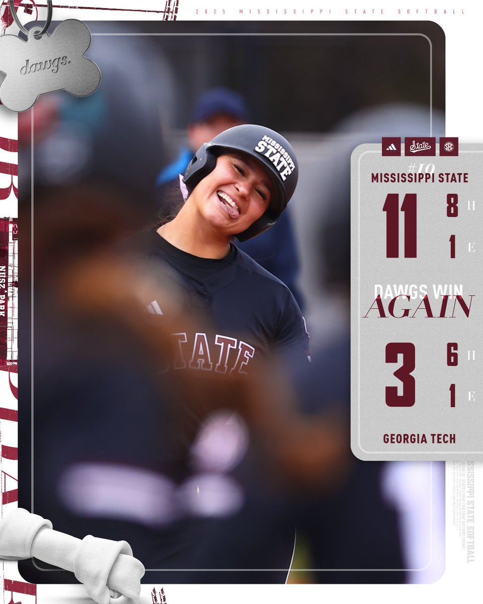 Mississippi State Softball (@hailstatesb) on Twitter photo A walk-off hit-by-pitch for <a href="/kiarra_sells/">kiarra sells</a> and the Dawgs go 5-0 in The Snowman with three run-rule victories!
#HailState🐶 A walk-off hit-by-pitch for <a href="/kiarra_sells/">kiarra sells</a> and the Dawgs go 5-0 in The Snowman with three run-rule victories!
#HailState🐶