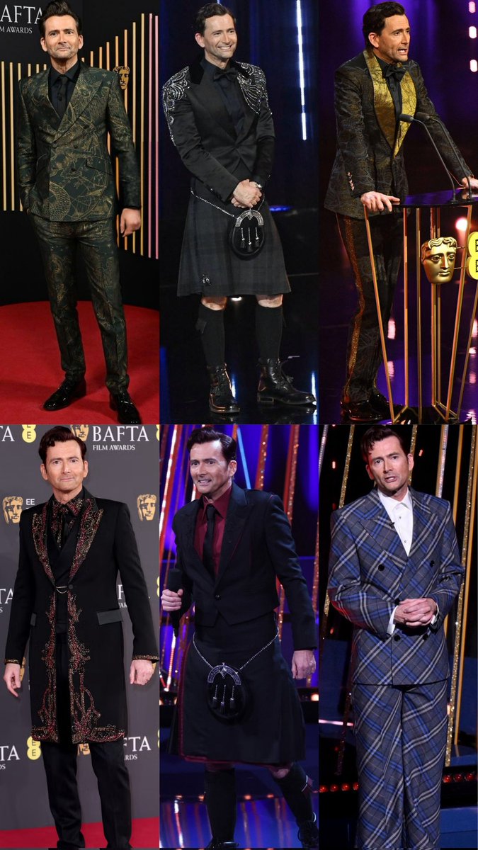 in 2024 and 2025, david tennant is the sexiest man in the world, with his outfits and presenting at bafta.