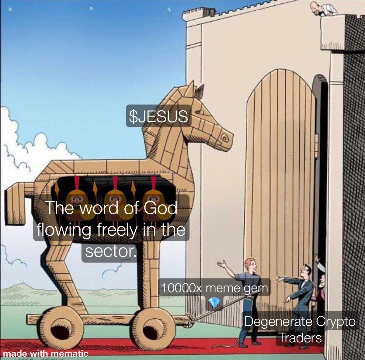 $Jesus promotes Jesus.

$Jesus is a financial, communal, charitable, and evangelical tool.

Jesus is The Way, The Truth &amp; The Life