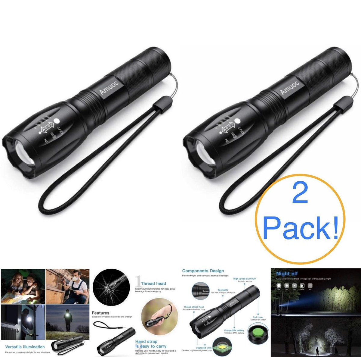 PacificRpm's tweet image. Check out what I'm selling: 2 PACK! Tactical Flashlights: #ledflashlight #tacticalflashlight #flashlight #tactical #led #ledlights #lights #mercari

👉mercari.com/us/item/m57103…