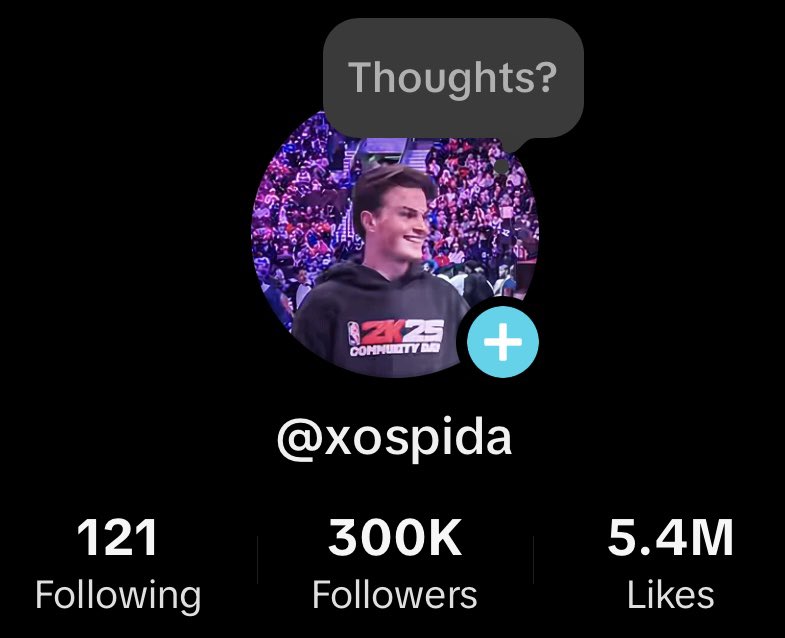 100K YouTube yesterday and 300K TikTok today… pretty good weekend 😂🙏