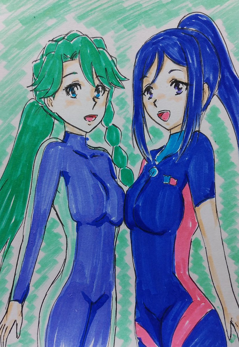 松浦果南 「#ゴープリ10周年なので海藤みなみさん3733枚描いてお祝い(139,140)出」|沖庵のイラスト