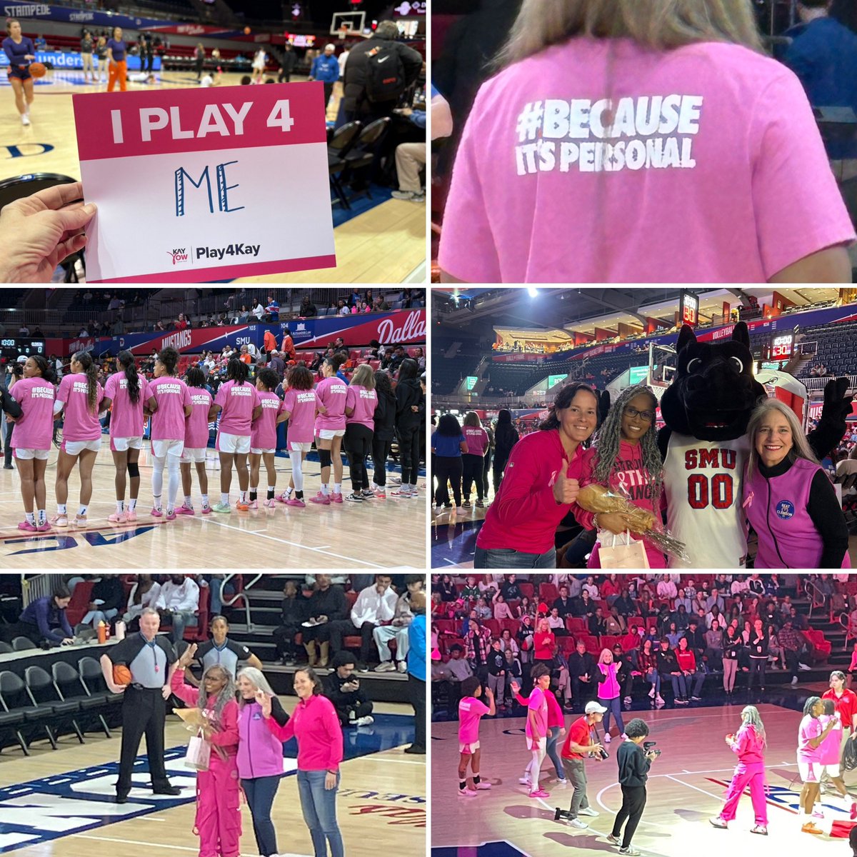 Thank you SMU Women’s Basketball for celebrating Survivorship and promoting Awareness. What a special day!  💗🏀 

#IPlayForMe
#PlayForKay
<a href="/SMUWBB/">SMU Women's Basketball</a> 
<a href="/theACC/">The ACC</a> 
#survivorsince2005