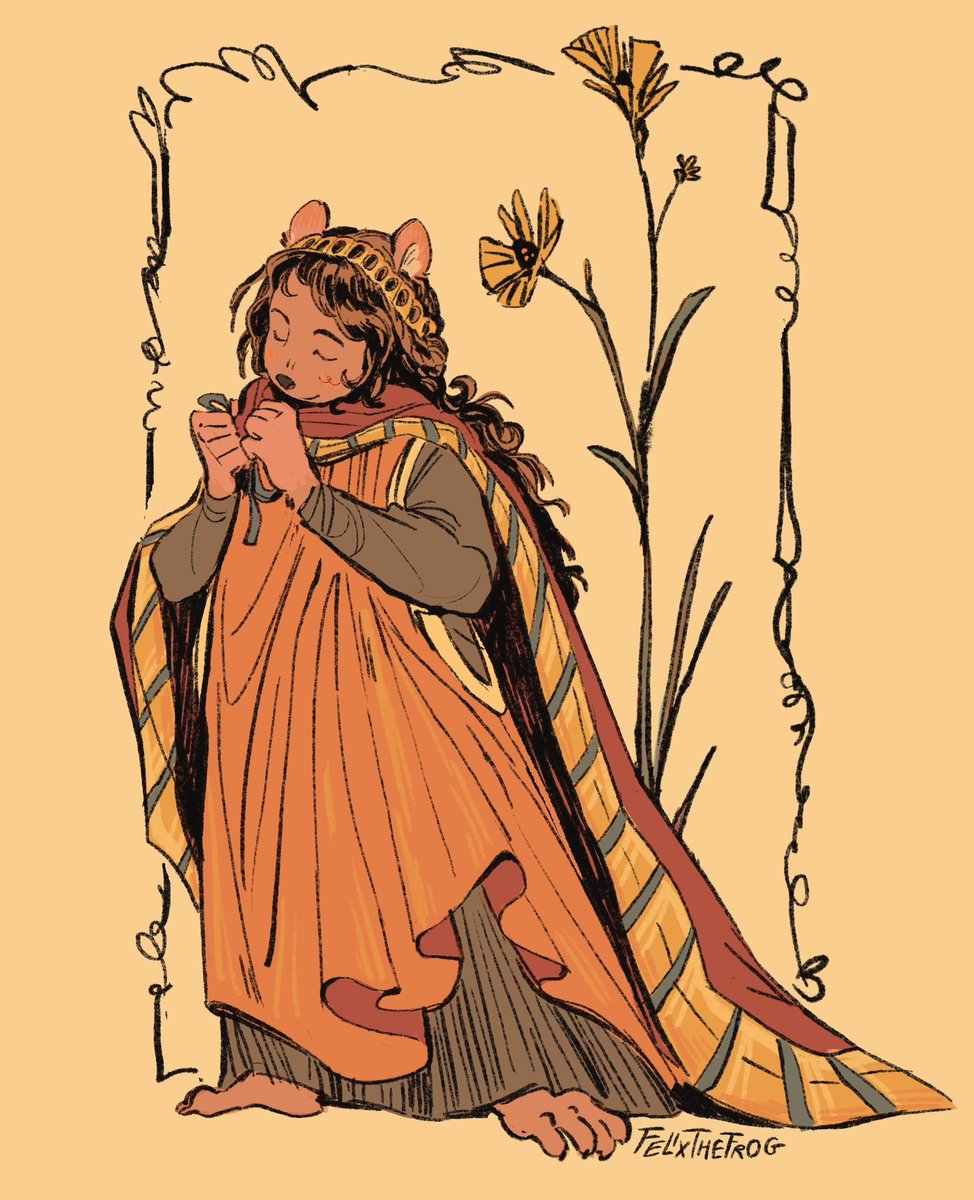 Hamster maiden prepares for a journey 🌻