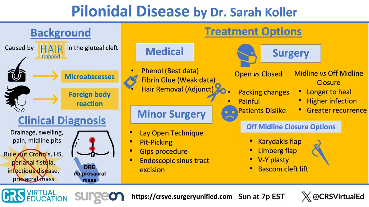 CRSVirtualEd (@crsvirtualed) on Twitter photo Hope everyone is having a great holiday weekend! Did you miss out on <a href="/SarahKoller429/">Sarah Koller</a> 's excellent talk on pilonidal disease talk last month? Check out the visual abstract by <a href="/LWeaver_MD/">Lauren Weaver</a> below and the recording here:
πΉ youtu.be/rg9kW1qgBdI
<a href="/CRSofUSC/">USC Colorectal Surgery - Keck School of Medicine</a>
#CRSVES #MedEd Hope everyone is having a great holiday weekend! Did you miss out on <a href="/SarahKoller429/">Sarah Koller</a> 's excellent talk on pilonidal disease talk last month? Check out the visual abstract by <a href="/LWeaver_MD/">Lauren Weaver</a> below and the recording here:
πΉ youtu.be/rg9kW1qgBdI
<a href="/CRSofUSC/">USC Colorectal Surgery - Keck School of Medicine</a>
#CRSVES #MedEd