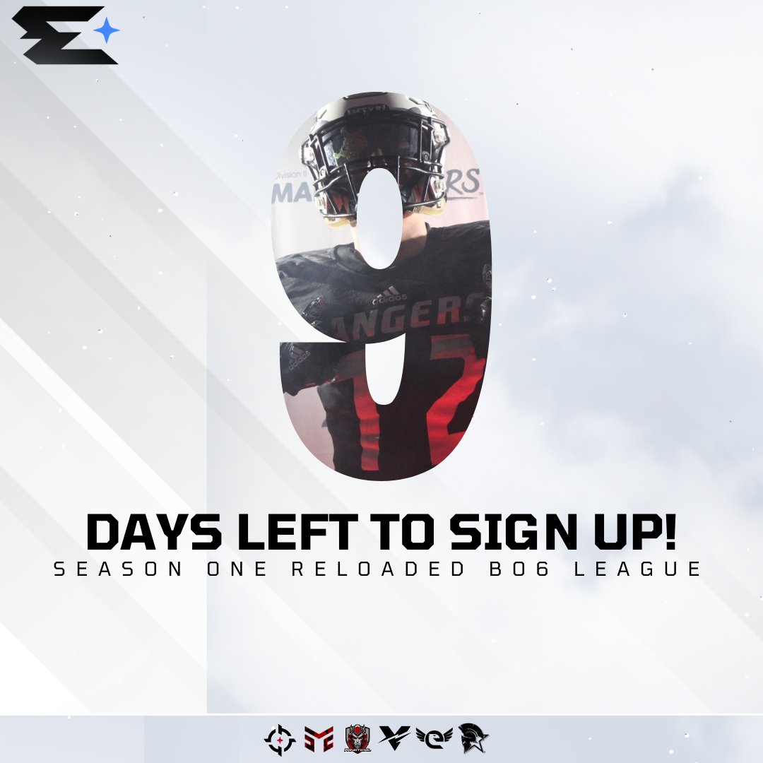 Exhale Competitive League (@exhaleleague) on Twitter photo 🚨9 days left to register for the <a href="/ExhaleLeague/">Exhale Competitive League</a> Season One Reloaded BO6 League!🚨
💰$2,200 +/-
🆚72 Team (MAX)
📆4 Week Reg Season | 3 Week Playoff
🎥Casted Matches
📝Sign Ups: forms.gle/GRpQF3MPZA5K2B…
🖥️Discord: discord.com/invite/eVSXMKA…
#ExhaleLeague • #CODLeague 🚨9 days left to register for the <a href="/ExhaleLeague/">Exhale Competitive League</a> Season One Reloaded BO6 League!🚨
💰$2,200 +/-
🆚72 Team (MAX)
📆4 Week Reg Season | 3 Week Playoff
🎥Casted Matches
📝Sign Ups: forms.gle/GRpQF3MPZA5K2B…
🖥️Discord: discord.com/invite/eVSXMKA…
#ExhaleLeague • #CODLeague