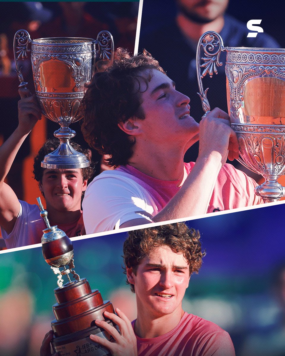 sportv's tweet photo. O primeiro de muitos. 🏆

João Fonseca venceu seu primeiro ATP da carreira. Em Buenos Aires, nosso craque fez o tango virar samba. 🇧🇷

Você acompanha os brasileiros lutando pelo título aqui na minha telinha. Fica ligado para não perder NADA. 📺

#RioOpenNoSportv #JoaoFonseca #TenisNoSportv #Tenis